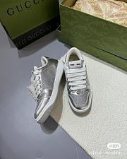 Gucci Screener GG Metallic Leather Sneaker - 6