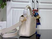 	 Louis Vuitton Capucines Mini Off White Bag - 21 x 14 x 8 cm - 5