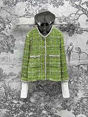 Chanel Green Tweed Jacket - 1
