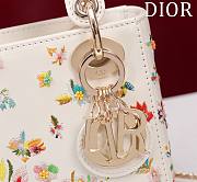 Dior Mini White Latte Butterfly Printed Bag - 17cm - 2
