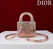 Dior Mini Lady Pink Sequin Bag - 12cm - 1