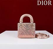 Dior Mini Lady Pink Sequin Bag - 12cm - 5
