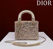 Dior Mini Lady Stone Gold Bag - 17cm - 4