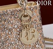 Dior Mini Lady Stone Gold Bag - 17cm - 2