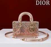 Dior Lady D Joy Sequin Pink Bag - 16.5*6*10cm - 1