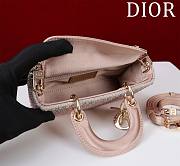 Dior Lady D Joy Sequin Pink Bag - 16.5*6*10cm - 6
