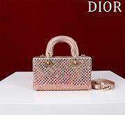 Dior Lady D Joy Sequin Pink Bag - 16.5*6*10cm - 4