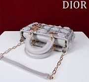 Dior Lady D Joy Grey Bag - 22*12*6.5cm - 3