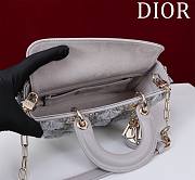 Dior Lady D Joy Grey Bag - 22*12*6.5cm - 2