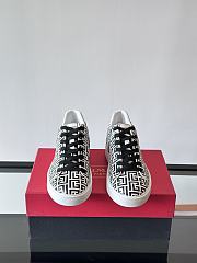 Balmain B-Court monogram-pattern Sneakers - 4