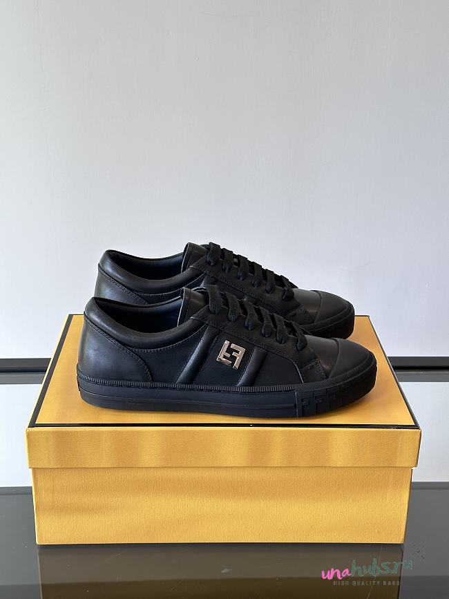 Fendi Low Top Leather Sneakers - 1