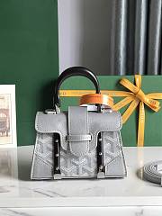 	 Goyard Saigon Nano Grey Bag 14.5*11.5*7.5cm - 1