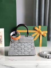 	 Goyard Saigon Nano Grey Bag 14.5*11.5*7.5cm - 5