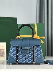 Goyard Saigon Structure Black Wood Bag - 21*14*8.5cm - 1
