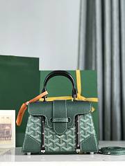 Goyard Saigon Structure Black Wood Bag - 21*14*8.5cm - 3