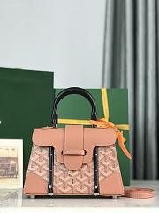 Goyard Saigon Structure Black Wood Bag - 21*14*8.5cm - 2