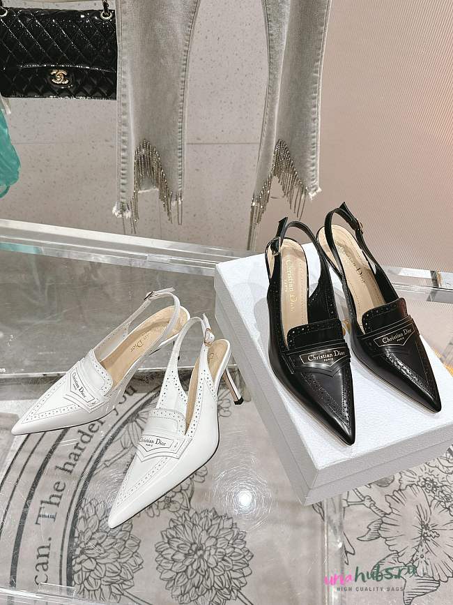 	 Dior Boy Slingback Hing Pump Calfskin - 1