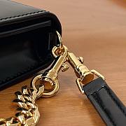 Celine Triomphe Black Shoulder Bag - 20.5X11X4cm - 2