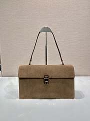Prada suede shoulder bag 35x19.5x10.5cm - 1