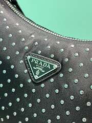 Prada Studded Re-Nylon Mini Bag in Black 23x13x5cm - 5