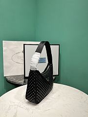 Prada Studded Re-Nylon Mini Bag in Black 23x13x5cm - 4
