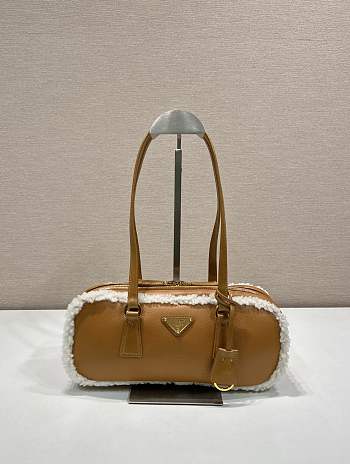 Prada Medium Shearling Leather Tote Bag 2712x6cm