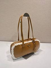 Prada Medium Shearling Leather Tote Bag 2712x6cm - 5
