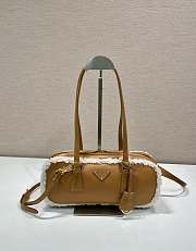 Prada Medium Shearling Leather Tote Bag 2712x6cm - 4