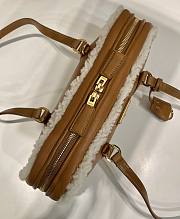Prada Medium Shearling Leather Tote Bag 2712x6cm - 2