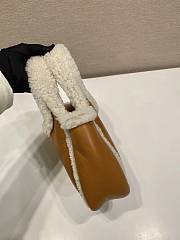 Prada Cognac/natural Shearling Mini Handbag 18x15.5x10cm - 6