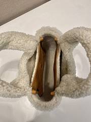 Prada Cognac/natural Shearling Mini Handbag 18x15.5x10cm - 4