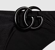 Gucci Sparkling jersey bikini with Double G in black - 2