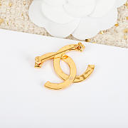 Chanel Gold Brooch CC Logo - 5