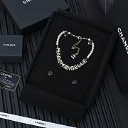 Chanel Chain Pearl Letter Necklace - 6