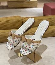 Louis Vuitton White Monogram Flat Mule - 4