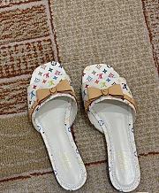 Louis Vuitton White Monogram Flat Mule - 2
