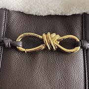 	 Bottega Veneta Andiamo Brown Leather Bag - 25*22*10cm - 2