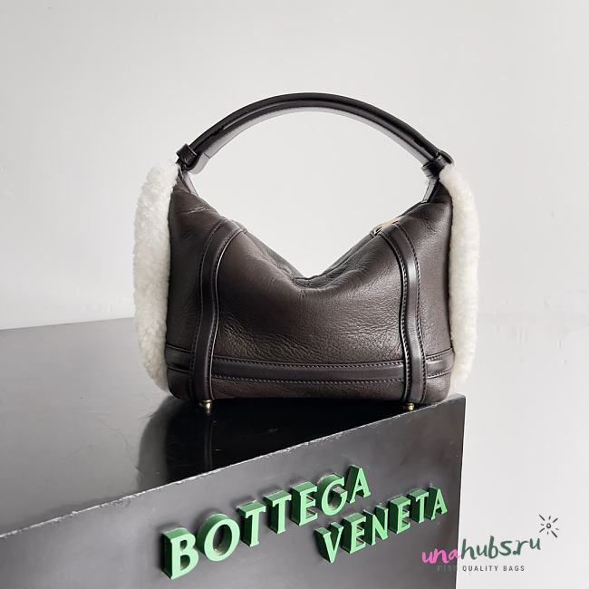 Bottega Veneta WALLACE Brown Leather Bag - 20*13*9.5cm - 1