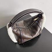 Bottega Veneta WALLACE Brown Leather Bag - 20*13*9.5cm - 4