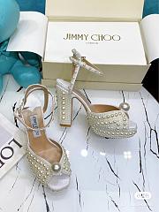 Jimmy Choo Sacaria 120mm embellished satin platform sandal - 5