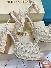 Jimmy Choo Sacaria 120mm embellished satin platform sandal - 6