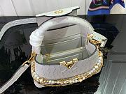 Louis Vuitton Capucines Taurillon  Trilogy Grey Bag - 21x 13.6 x 8 cm - 5
