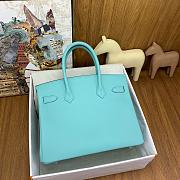 Birkin Birkin 30cm swift lether blue bag  - 6