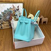 Birkin Birkin 30cm swift lether blue bag  - 4