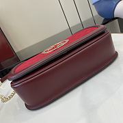 	 Gucci Blondie Shoulder Bag Red Suede - 26x 16x8cm - 6