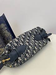 	 Dior Journey Blue Oblique Bag - 23*16*14cm - 6