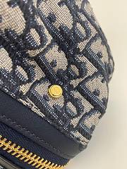 	 Dior Journey Blue Oblique Bag - 23*16*14cm - 4