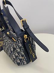 	 Dior Journey Blue Oblique Bag - 23*16*14cm - 3