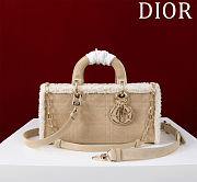 Dior Lady D Joy Suede Shearling Bag - 26cm - 1