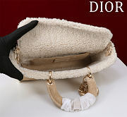 Dior Lady D Joy Suede Shearling Bag - 26cm - 6